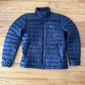 Patagonia Down Sweater Jacket for Men, Size M - Navy